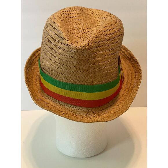 Zion Rootswear Bob Marley Straw Fedora Hat - Picture 4 of 8